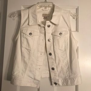 LOFT denim vest